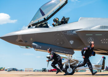 F-35 Demo Team performs at the Defenders of Liberty Air & Space Show