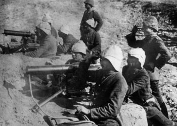 Türkei, Dardanellen, MG-Stellung