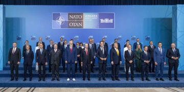 Official photo of NATO Heads of State and Government - 2026 NATO Summit in Ankara.