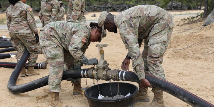 233rd QM CO establish Fuel System Supply Point (FSSP) at QLLEX