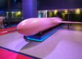 Ukrainian_FP-5_Flamingo_long-range_cruise_missile_by_Fire_Point_at_MSPO_2026_in_Kielce
